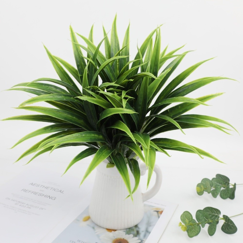 Spider Plant Hanging - Feuilles d'orchidée artificielles réalistes de 42