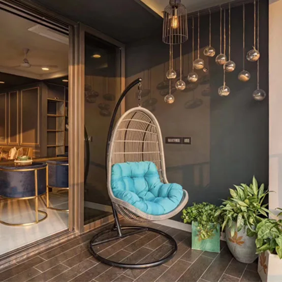 Spider Plant Hanging - Fauteuil suspendu en rotin, hamac d'intérieur,