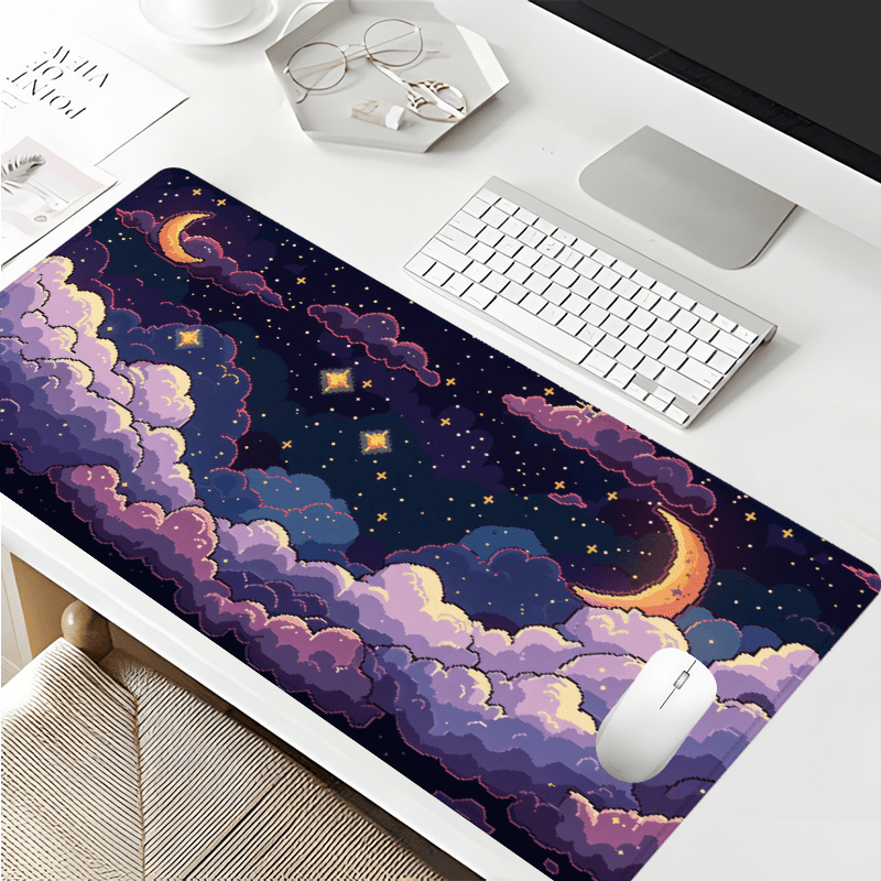 Tradescantia Purple - Tapis de souris nuage étoilé violet